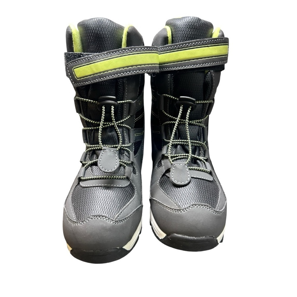 Totes Snow Boots | Women’s Size 8 | Black & Neon Gree - Picture 2 of 10
